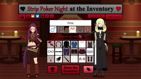 stripping games|Strip Poker Night at the Inventory .